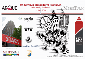 Ausschreibung SkyRun MesseTurm Frankfurt am 12.6. 