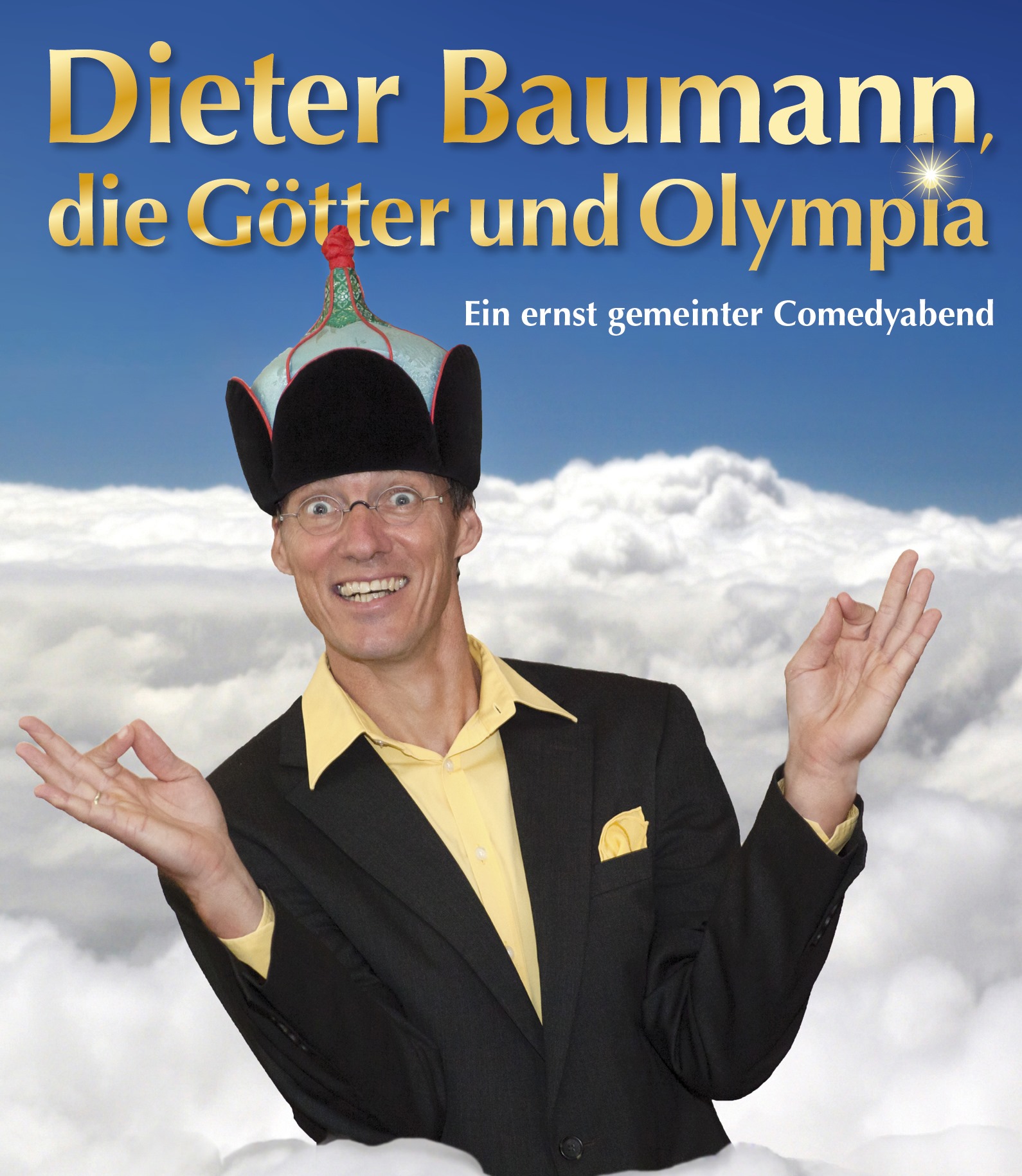 Plakat Dieter Baumann die Götter und Olympia