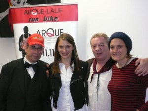Michael Lederer, Miriam Welte, Jimmy Hempkin, Nadine Angerer (Frankfurt a.M.) - Torfrau, Weltmeisterin 2003 und 2007