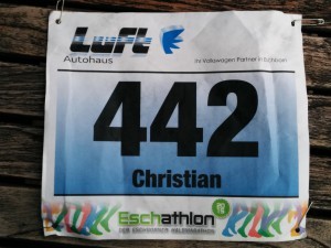 Startnummer 442 von Christian beim Eschathlon