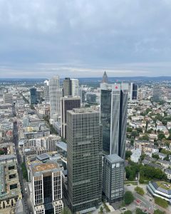 Eine Übersicht über die Hochhäuser im Frankfurter Bankenviertel