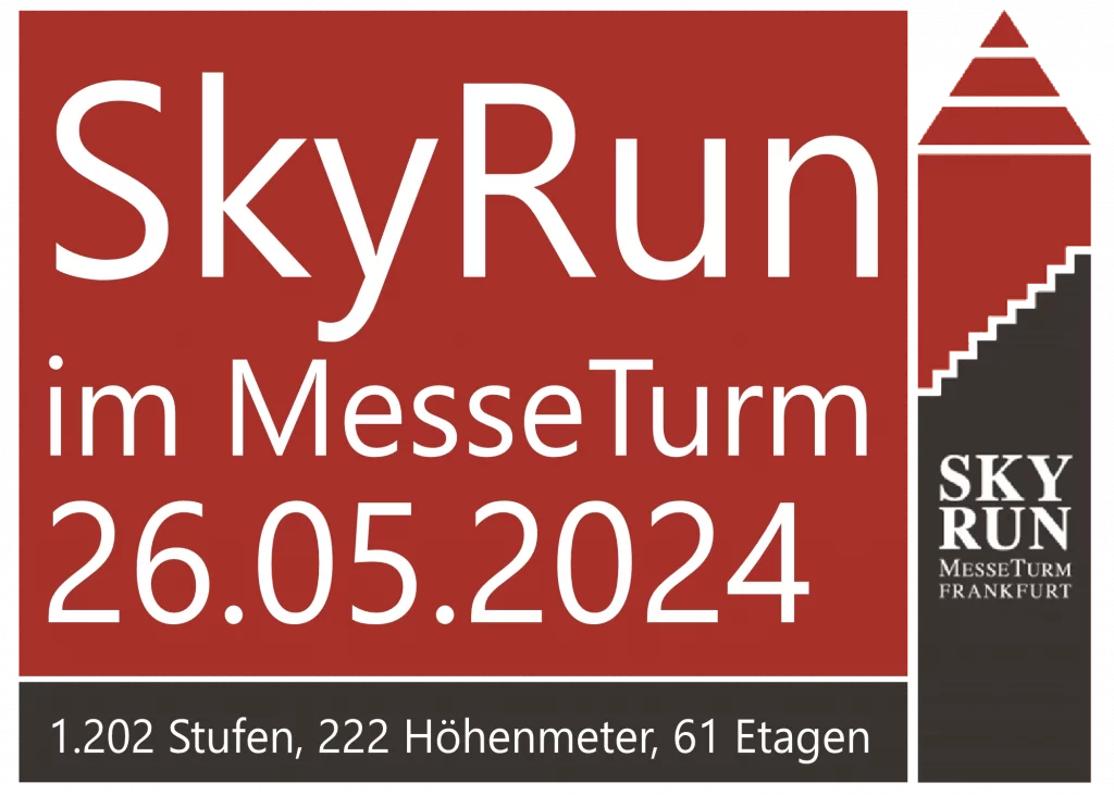 Logo SkyRun 2024 im MesseTurm 26.05.2024